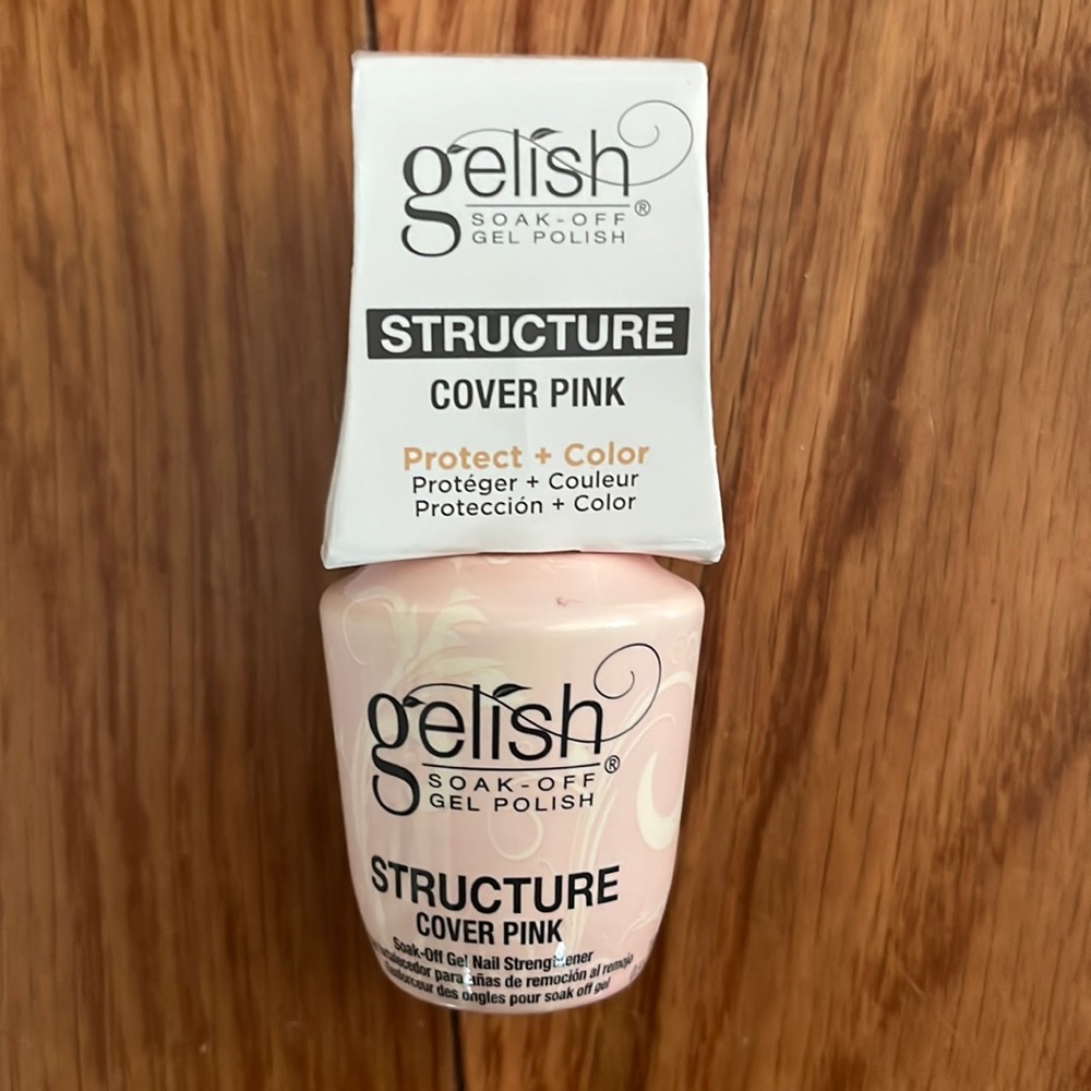Gelish cover structure pink gel polish. (Brand new never opened)
